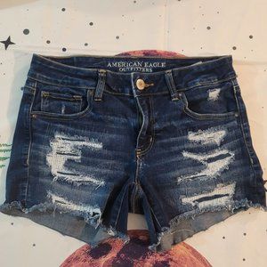 AE Low-Rise Denim Midi Short